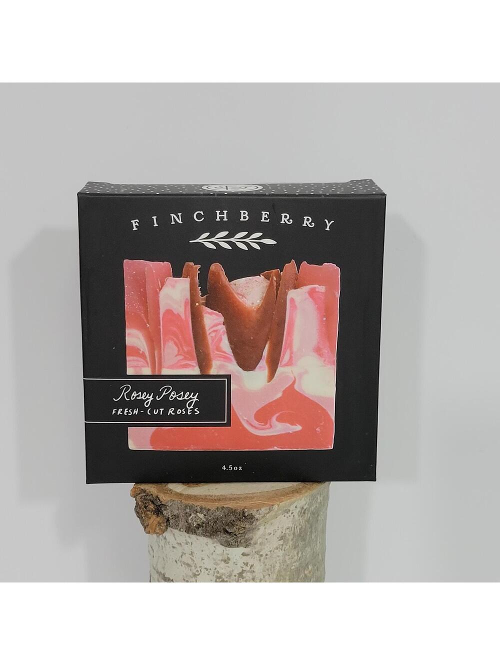 FinchBerry Rosey Posey Fresh-Cut Roses Handmade Soap 4.5 oz